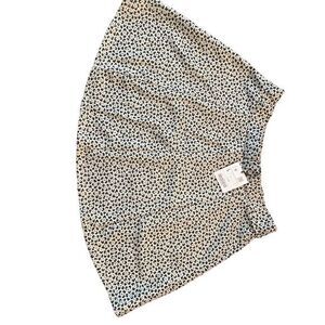 Zara Women's Leopard Print Skater Skirt Size L Multicolor Short